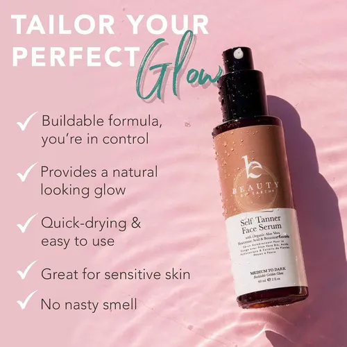 Serum Bronceador Facial – Bronceador Sin Sol De Medio A Oscu