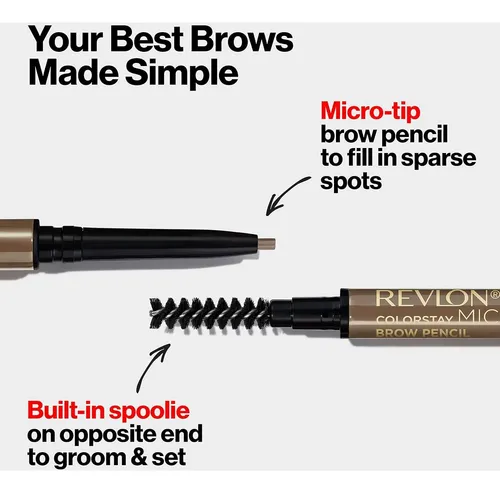 Lápiz Micro Para Cejas Revlon Colorstay Soft Brown