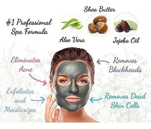 Mascarilla De Arcilla Mineral Del Mar Muerto Con Lavanda