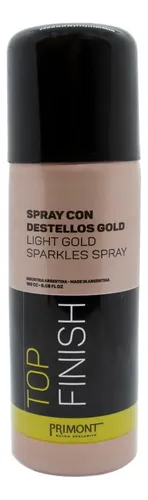Primont Top Finish Spray Destellos Gold Peinado Pelo 180cc