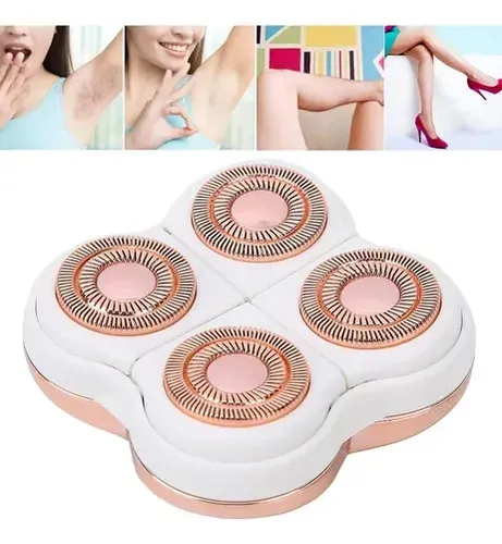 Cabezal Repuesto Depiladora Eléctrica Cuerpo Dorado Rosa Dor