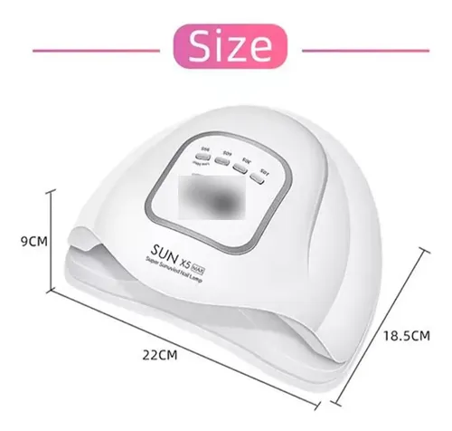 Cabina para uñas SunX5 MAX Blanca 120W Original Uv Led