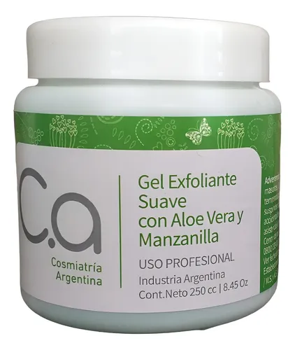 Gel Exfoliante Con Aloe Vera Y Manzanilla X 250grs