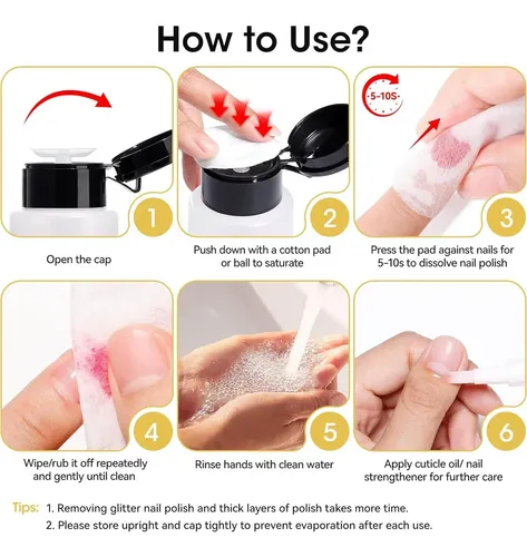Removedor De Esmalte Sin Acetona Nailshion 160 Ml Rápido
