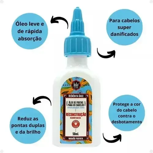 Óleo Capilar Lola Bendita Ghee Reconstrucción Papaya 50ml