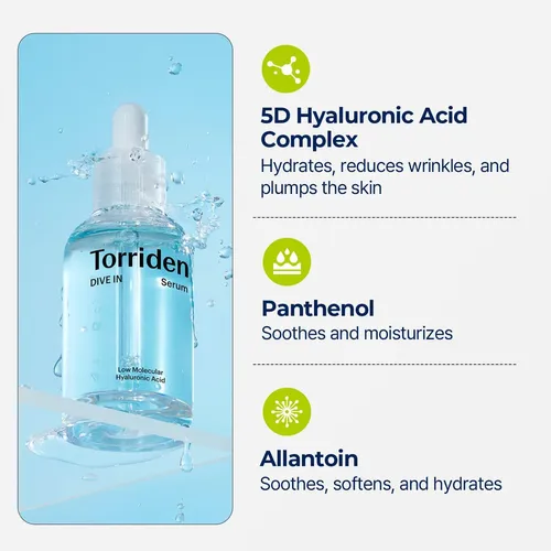 Sérum Facial Torriden Dive In De 50 Ml + Bolsa De Recarga De