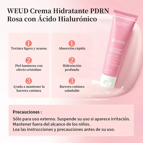 Weud Corea Pdrn Rosa Renueva Hidrata Y Protege Facial