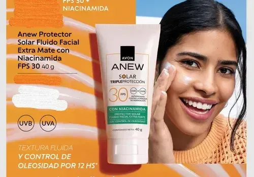 Protector Solar Triple Proteccion Fps 30 Anew Avon antioleosidad