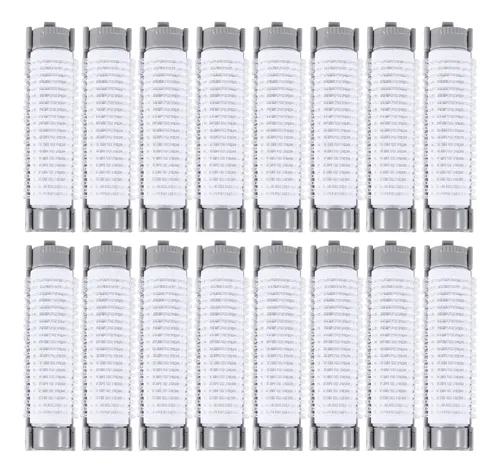 20 Piezas Rulos De Cabello Plásticos Ondulados