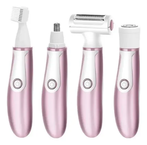 Depiladora Eléctrica Mujer 4 En 1 Recarga Usb Facial Cuerpo
