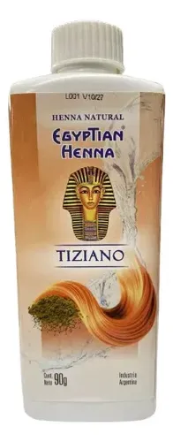 Egyptian Henna Matizador Polvo X 90 Gr Color Tiziano