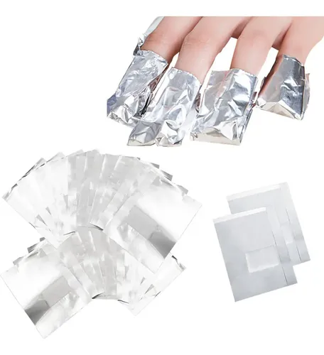 ., Mj Esmalte De Gel Sólido, Papel De Aluminio, 200 Unidades