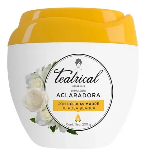 Crema Facial Aclaradora Teatrical Células Madre día/noche para todo tipo de piel de 200mL/200g