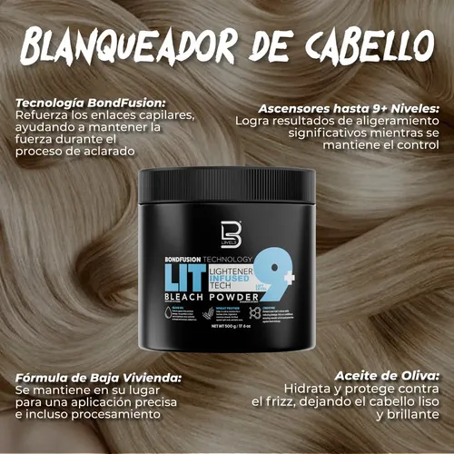 Polvo Decolorante L3 Level 3 Con Proteínas Y Aceites 500g