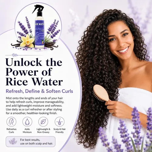 Spray Hidratante De Arroz Para Cabello Prideandbeauty 4 Oz
