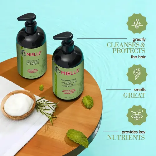 Mielle Rosemary Mint Shampoo Para Fortalecer Cabello Biotina