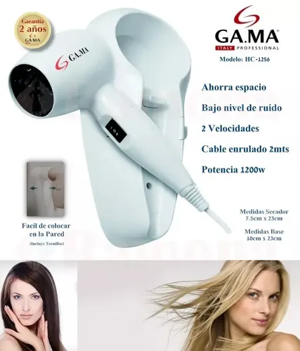 Secador De Pelo De Pared Gama Diffusion Ideal Baño Y Hotel