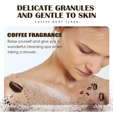 Exfoliante Corporal Con Café Natural Limpiador Profundo