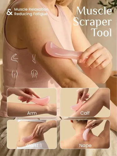 Set De 3 Herramientas De Gua Sha Para Masaje Muscular Tophld