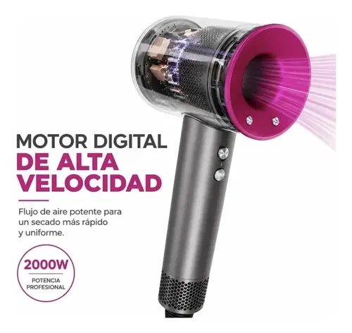 Secador Pelo Profesional 5 Boquillas Soporte 2000w Iónico