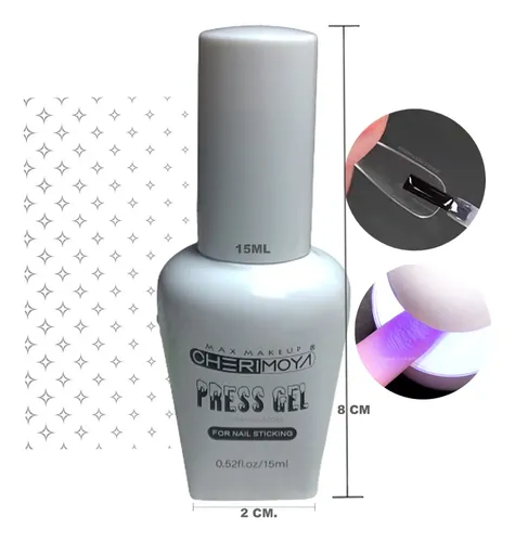 Kit Tips Soft Gel Paris Night X500u Press Gel Liquido Cherim