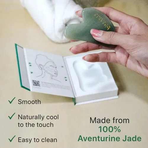 Herramienta De Escultura Facial Gua Sha Beauty De Earth Jade