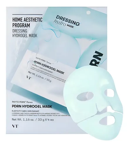 Vt Pdrn Hydrogel Mask Mascarilla Facial Reparadora Coreana Todo Tipo De Piel