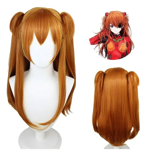 T’ K Peluca Larga Con Flequillo Cosplay Shikinami Asuka