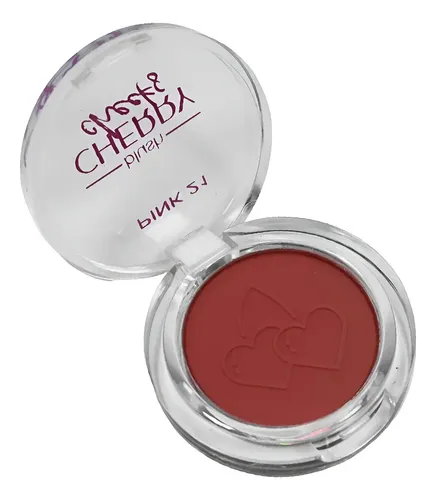 Rubor Compacto Pink 21 CHERRY CHEEKS Mate Tono T5 para Piel Normal