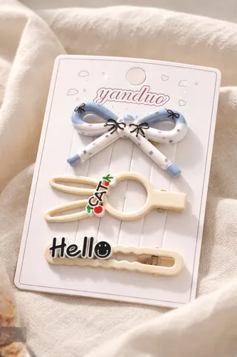 Hebillas Clips Broches Para Pelo Niñas Metálicas Divertidas
