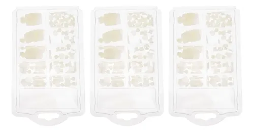 3 Cajas Para Decoración De Uñas Con Puntas Postizas Para Niñ