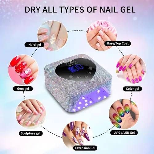 Lámpara De Uñas Uv Led Inalámbrica 72w Justin Club