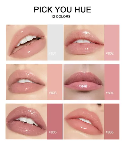 Set De Brillo Labial Hidratante Efecto Espejo 6 Tonos Perlad