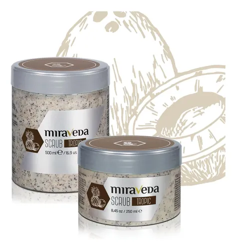 Exfoliante Para La Piel Italwax 500 Ml Con Cáscara De Coco