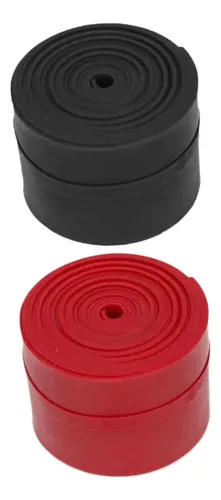 Bandas De Hilo Muscular Fitness Band 2 Rollos Negro.