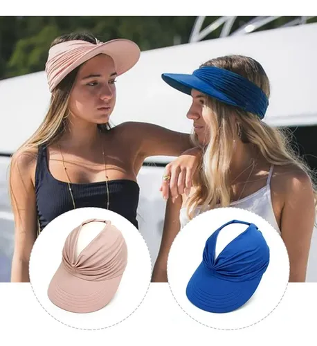 Visera Turbante Verde Uv Protección Upf 50 Sombrero Playa