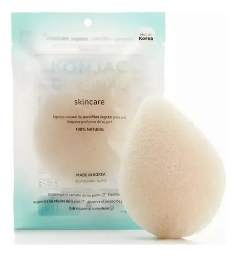 Konjac Esponja Corporal Bebés Niños Natural Hipoalergénica
