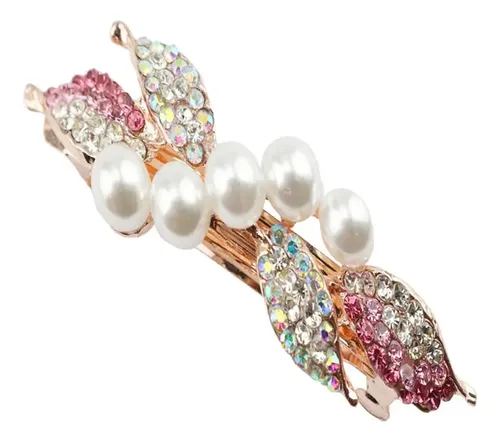 Gyjss- Crystal Hair Clip For Women Rosa Roja –