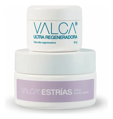 Combo Valca Estrías + Ultra Regeneradora 50g Con Regla Y Tab Neutra