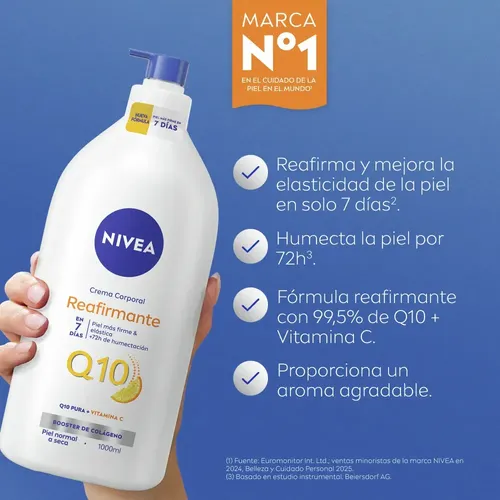 Crema Corporal Nivea Reafirmante Q10 1000 ml Neutra