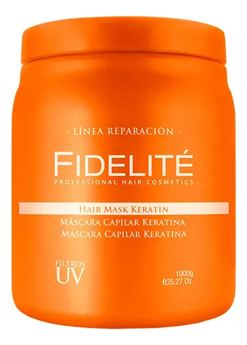 Fidelité Kit X2 Reparación Máscara Capilar Keratina 1000g