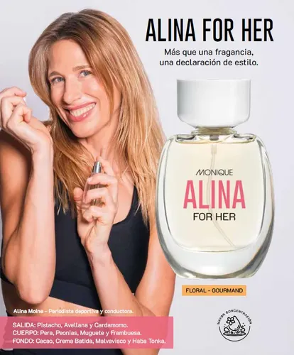 Perfume Alina For Her 50 Ml Femenino Set X 2 Monique Arnold