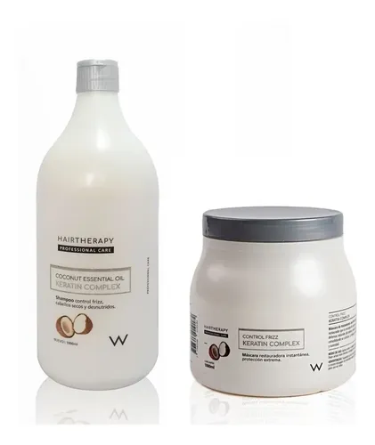 Shampoo + Máscara Keratin Complex 1000ml – Hair Therapy