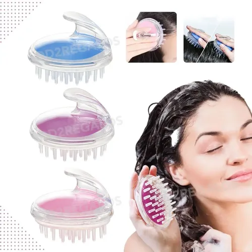 Cepillo Silicona Limpiador Masajeador De Cabello Shampoo