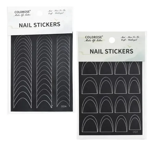Stickers Para Uñas Francesitas Formas Deco Nail Cherimoya 004