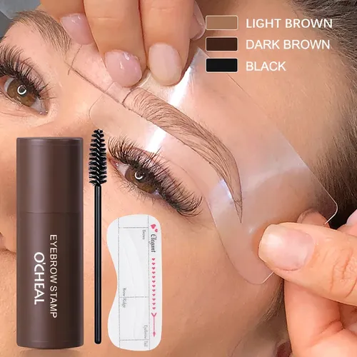 Kit Sellos De Cejas Y Plantillas Ocheal Importado Original