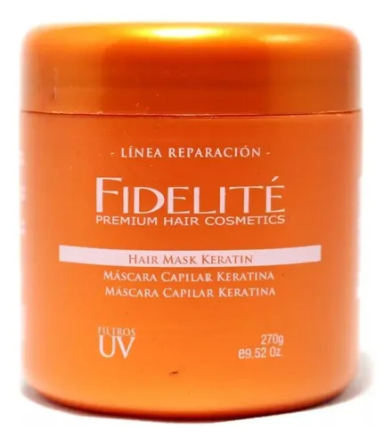 Fidelite Mascara Capilar Reparacion Keratina Baño De Crema