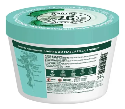 Garnier Fructis Aloe Vera Mascarilla Pelo Deshidratado 350ml