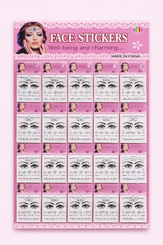 20 Strass Autoadhesivas Gemas Rostro Cuerpo Deco Plateado