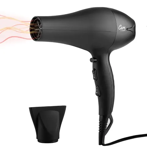 Secador de Pelo Care By Gadnic S2400 PRO 2050W Tecnología Cerámica 3 Temperaturas Cabezal Removible Iones Negativos
